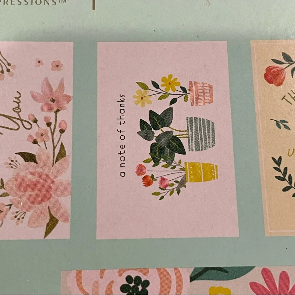NIB modern expressions box of 10 thank you cards